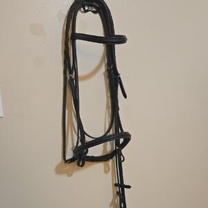 Beautiful Soft Black Leather, Draft Size Bridle